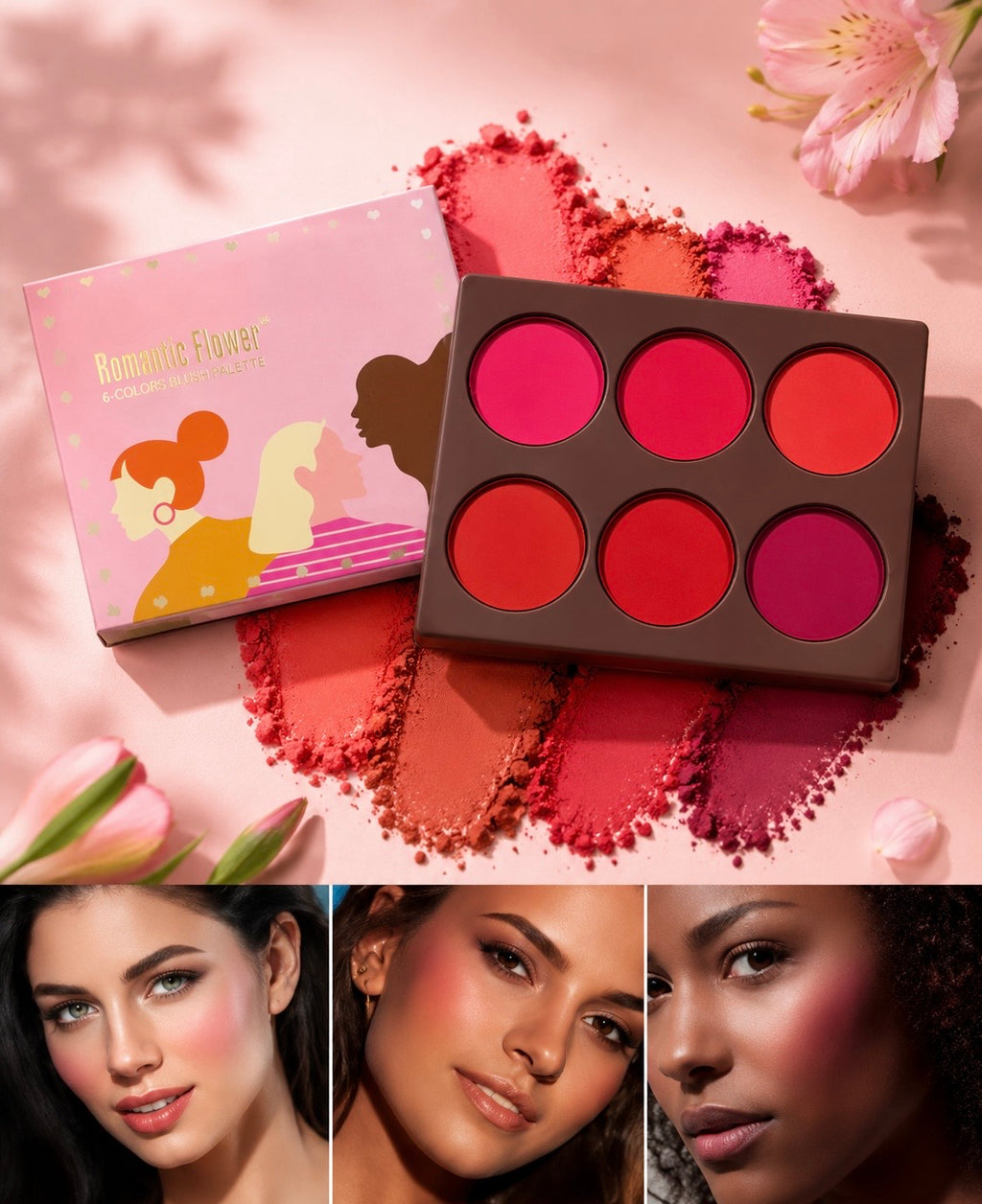 Waterproof Radiant Blush Palette