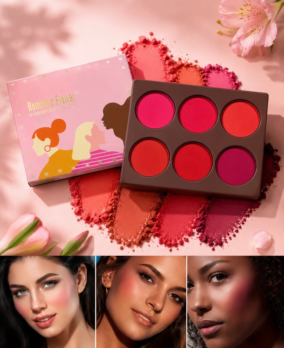 Waterproof Radiant Blush Palette