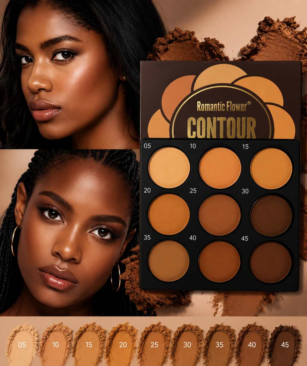 9-Color Contour Palette